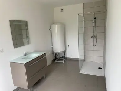 Salle de bains dans l'établissement Les Petits Crapauds Gîte