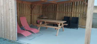 Plan de l'établissement Maison de vacances à la plage