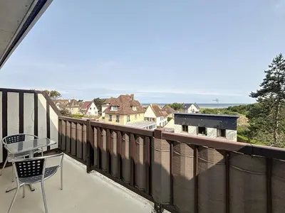 Balcon ou terrasse dans l'établissement Duplex 3 Pièces, 6 Pers., Vue Mer, Parking Privé - FR-1-465-130