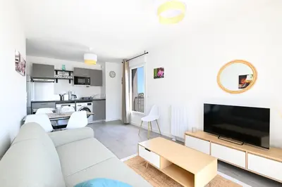 Cuisine ou kitchenette dans l'établissement Le Coquillage - Joli T3 avec grand balcon