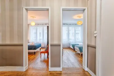 Un ou plusieurs lits dans un hébergement de l'établissement Maison NASTIA