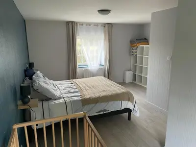 Un ou plusieurs lits dans un hébergement de l'établissement Gîte à la campagne