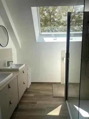 Salle de bains dans l'établissement Chez Nana