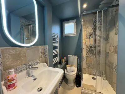 Salle de bains dans l'établissement Appartement CAEN Saint Sauveur