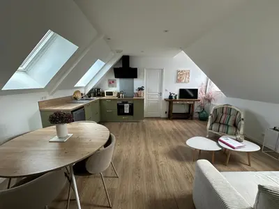 Cuisine ou kitchenette dans l'établissement Le Valory