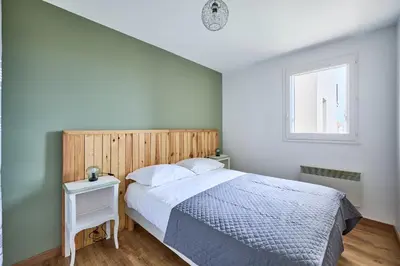 Un ou plusieurs lits dans un hébergement de l'établissement Les Hirondelles - 800 m de la plage