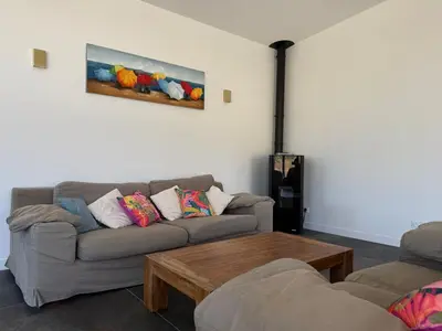 Coin salon dans l'établissement Californian villa