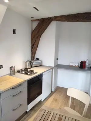 Cuisine ou kitchenette dans l'établissement Centre Historique de Caen