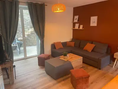 Coin salon dans l'établissement La Maison Du Pavé