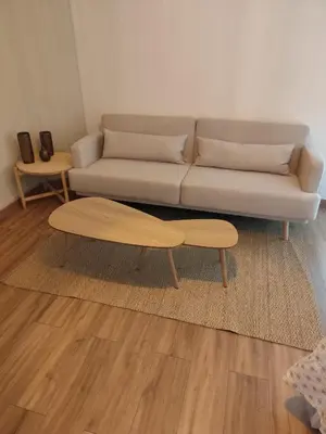 Coin salon dans l'établissement Appartement Camélia