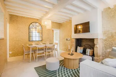 Télévision ou salle de divertissement dans l'établissement Maison Spa et Sauna, Cœur de la Normandie