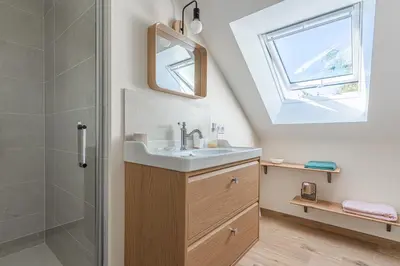 Salle de bains dans l'établissement La Maison du Martrait - Proche de la plage