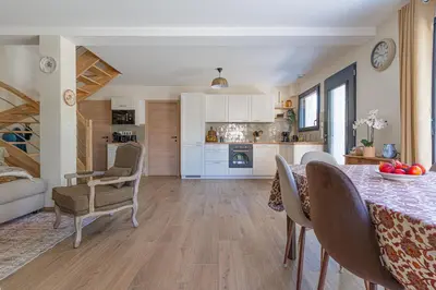 Cuisine ou kitchenette dans l'établissement La Maison du Martrait - Proche de la plage