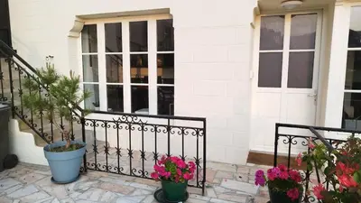 Balcon ou terrasse dans l'établissement Appartement 2 Maison Dior, centre, plage à 500 m