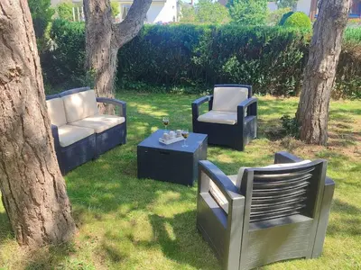 Jardin de l'établissement L'escapade du Mont