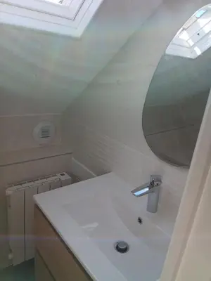 Salle de bains dans l'établissement Maison traditionnelle en pierre - Penn'ti