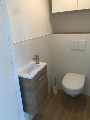 Salle de bains dans l'établissement Maison traditionnelle en pierre - Penn'ti