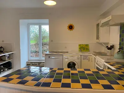 Cuisine ou kitchenette dans l'établissement La Pagerie