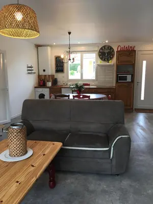 Cuisine ou kitchenette dans l'établissement Rubis Baie Mont Saint Michel