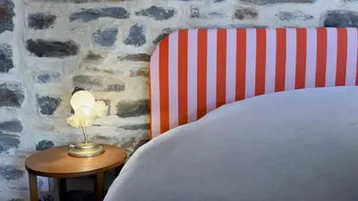 Coin salon dans l'établissement La Maison de Cécile