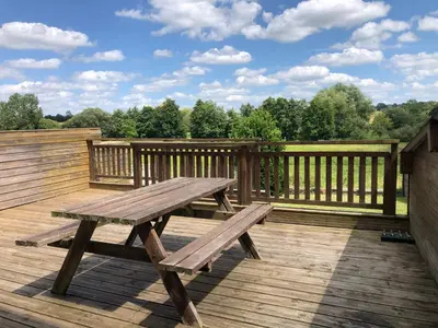 Balcon ou terrasse dans l'établissement Gîte le Laurier