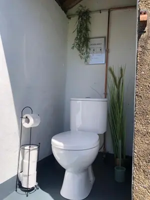 Salle de bains dans l'établissement Eco pod