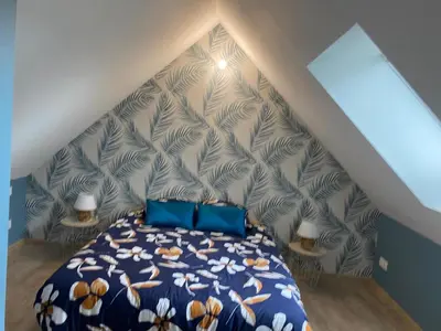 Un ou plusieurs lits dans un hébergement de l'établissement La maison à Nono