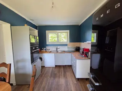 Cuisine ou kitchenette dans l'établissement Le Clos Tillois