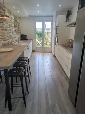 Cuisine ou kitchenette dans l'établissement Gîte du Grand Donnay