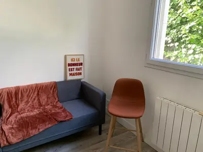 Coin salon dans l'établissement Tiny duplex