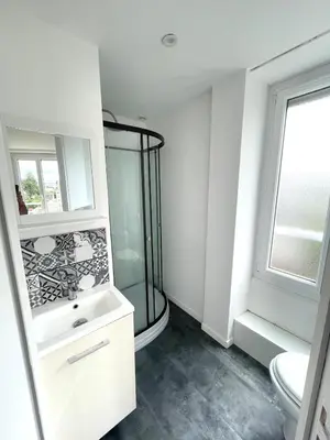 Salle de bains dans l'établissement Studio