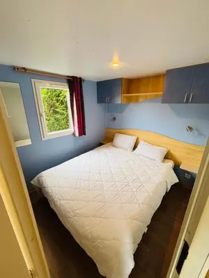 Un ou plusieurs lits dans un hébergement de l'établissement Mobilhome