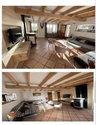 Cuisine ou kitchenette dans l'établissement La maison du pêcheur !