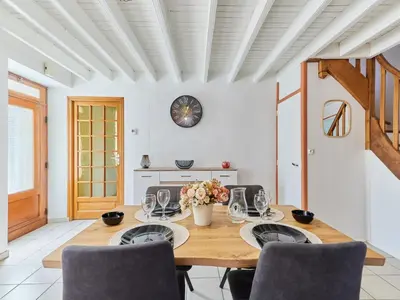 Coin salon dans l'établissement Holiday Home Le Launay by Interhome
