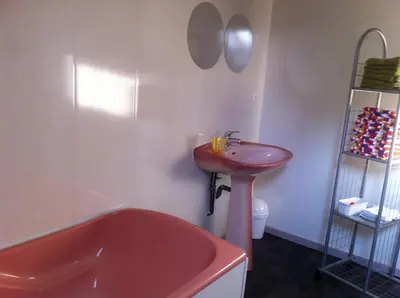 Salle de bains dans l'établissement Resort between Utah Beach and Barfleur