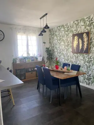 Coin salon dans l'établissement location vacances