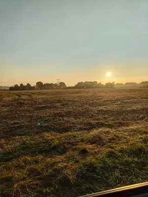 Lever ou coucher de soleil vu de le camping ou à proximité
