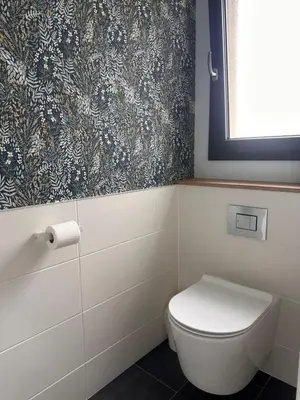 Salle de bains dans l'établissement Le Balleré - Gîtes du Bessin