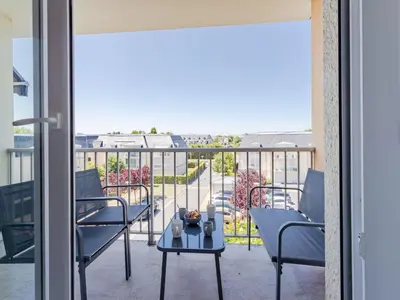 Balcon ou terrasse dans l'établissement Apartment Le Trimaran-4 by Interhome