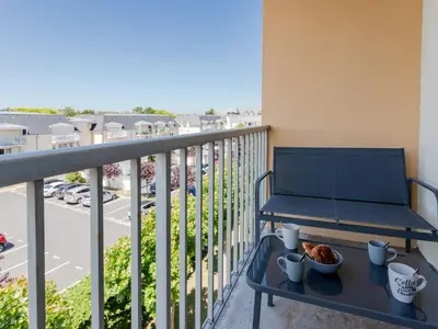 Balcon ou terrasse dans l'établissement Apartment Le Trimaran-4 by Interhome