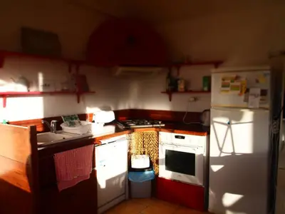 Cuisine ou kitchenette dans l'établissement Beaux retours