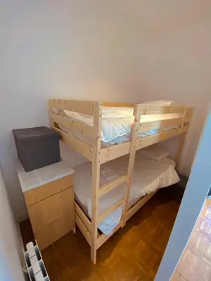 Un ou plusieurs lits dans un hébergement de l'établissement Bel appartement lumineux Cabourg - 30 m de la mer - Jardin