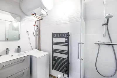 Salle de bains dans l'établissement Le Vumer - Proche Plage