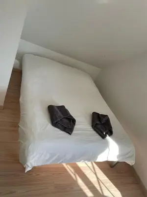 Un ou plusieurs lits dans un hébergement de l'établissement Grande villa avec piscine chauffée et Jacuzzi