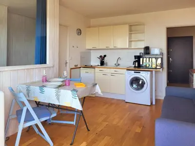 Plan de l'établissement Studio Cabine à Cabourg - Vue Mer et Coucher de Soleil - FR-1-788-58