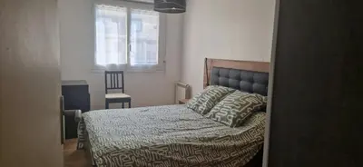 Un ou plusieurs lits dans un hébergement de l'établissement Appartement T2 proche de la mer résidence calme