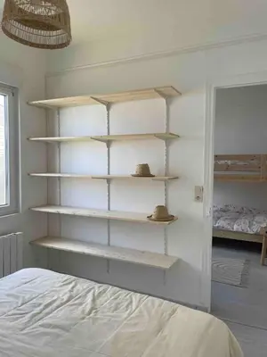 Un ou plusieurs lits dans un hébergement de l'établissement La petite bleue, Villa 300 m de la mer