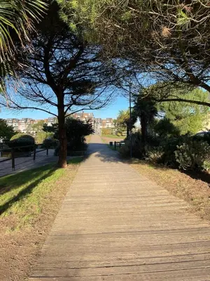 Plan de l'établissement Petite maison plage et port de plaisance à pied