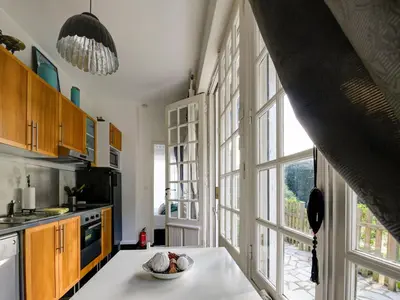 Cuisine ou kitchenette dans l'établissement Romantic Stay, Isigny-sur-Mer