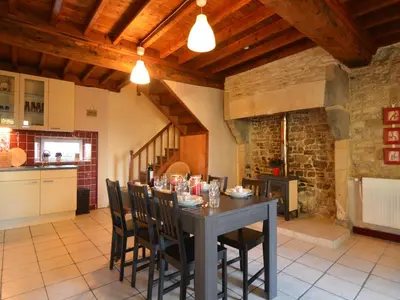 Cuisine ou kitchenette dans l'établissement Seaside Stay in Saint-Clément